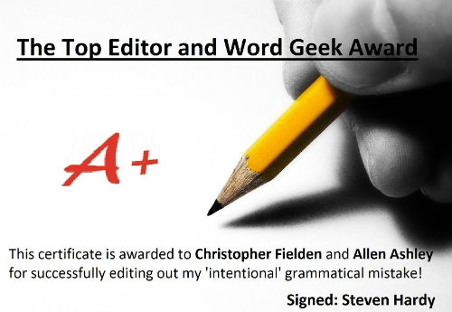 Word Geek Certificate